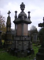 Tong family grave stone at Heaton Cemetery
