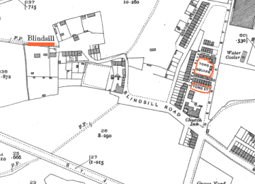 1929 OS Map: Blindsill, Tong Street and Tong Square