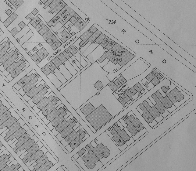 Chantlers Buildings, Irlam o'th Height - Map