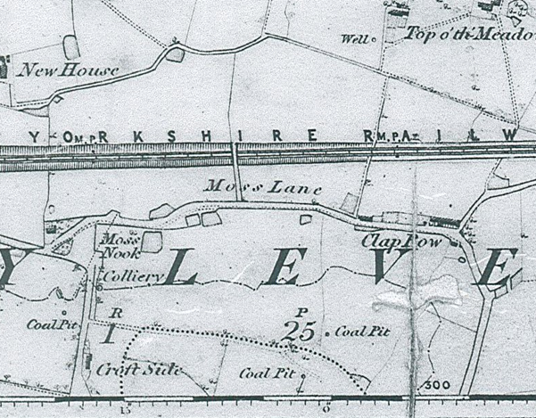 Clap Row, Darcy Lever - 1847 OS Map