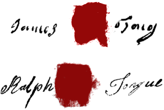 James Tong and Ralph Tongue - signatures