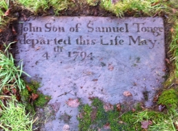 JOHN son of SAMUEL TONGE departed this life May 4th 1794